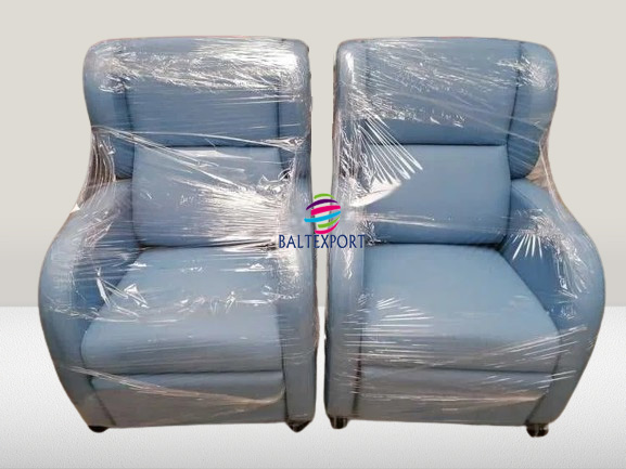 01 Cadeirão Relax Poltrona Manual Azul