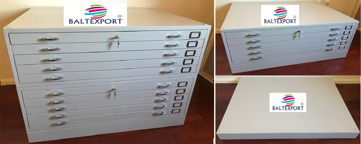 013_Móvel de Arquivo Horizontal para Desenhos 5 Gavetas A0 Baltexport