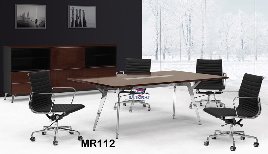 112MR_Mesa Mobiliario de Escritorio Direcção Melamina LUKS - Baltexport