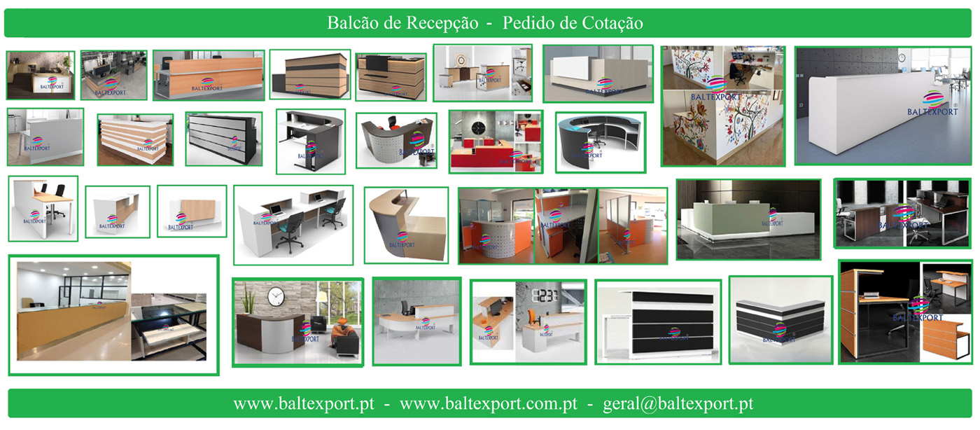 Balcões de Recepção Vários Modelos de Escritório baltexport