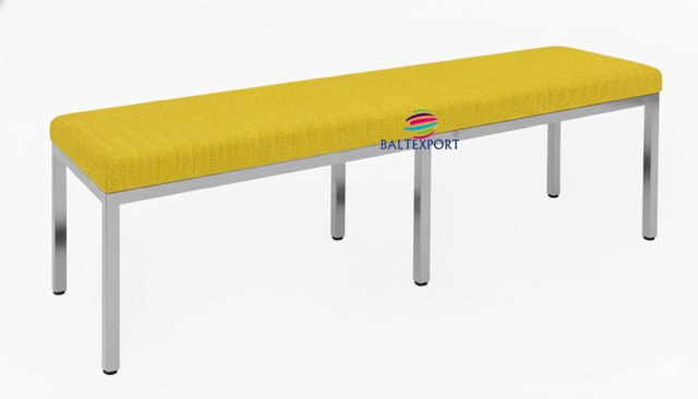 Banco Estrutura em Inox Rev. em Tecido 460X410X1600 mm