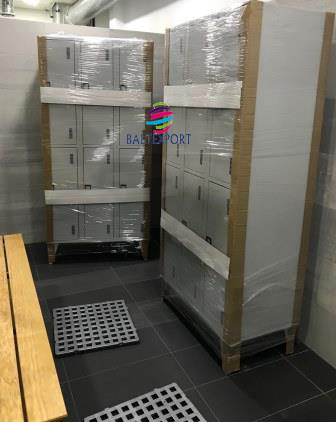 Cacifo Vestiario Triplo 6 Sobrepostos chapa embalagem