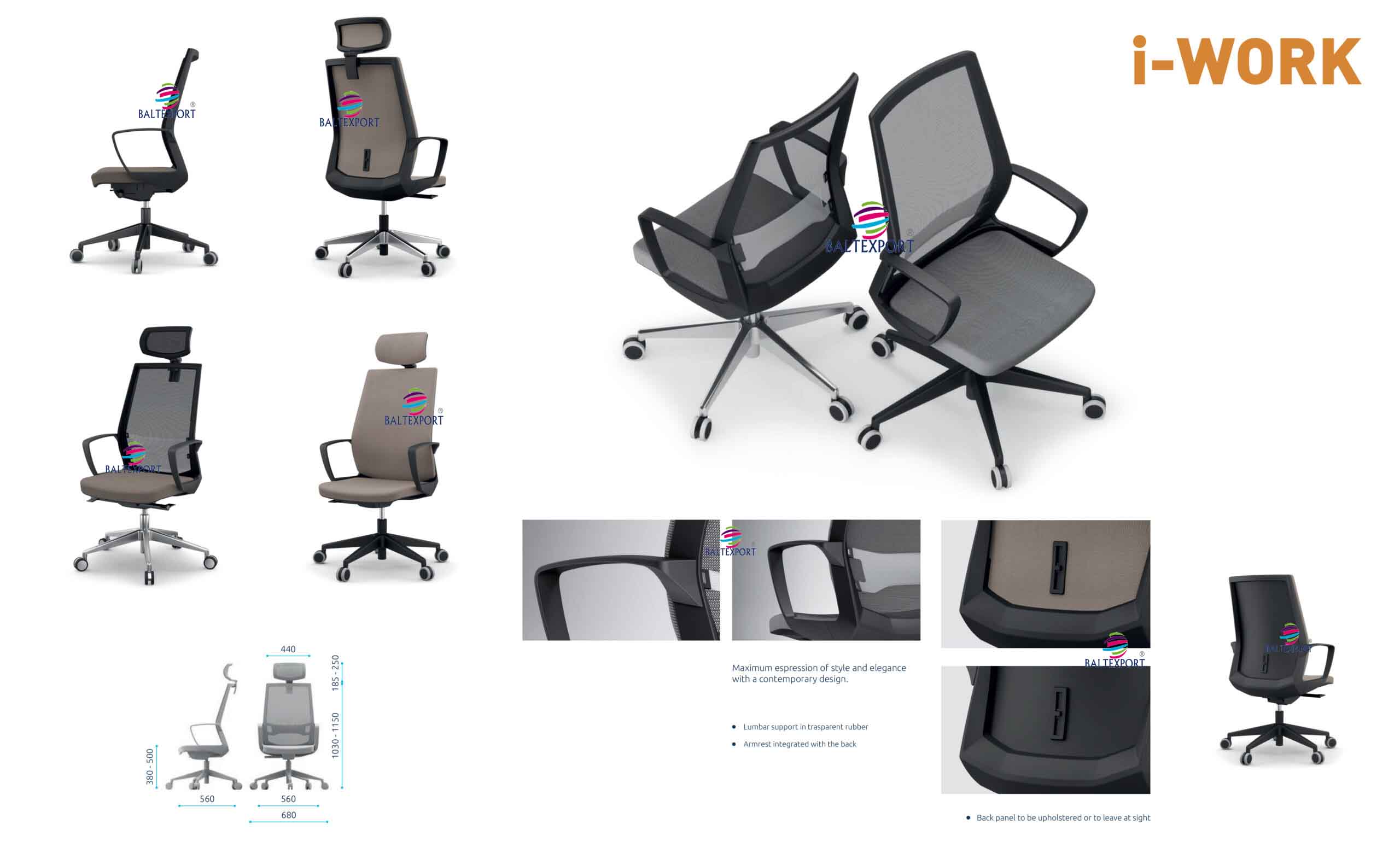 Cadeira de Escritorio i-WORK 12