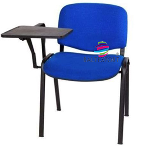 Cadeira de Formacao iso e Tok Tecido ou Pele Sintetica Azul