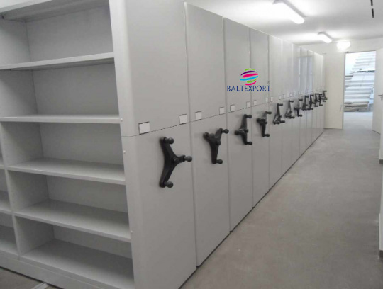 Estantes Rolantes Sistema de estantes móveis compactas metálicas_02