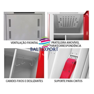 Pormenores Armarios de Vestiarios Bombeiros Acessórios