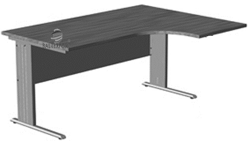 Secretária Posto Compacto Curvo 1200x900x750_Direito_Baltexport