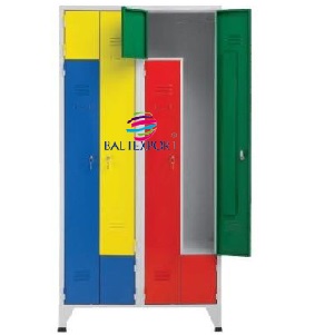 Vestiario Duplo 4 Portas em Z Portas Cores