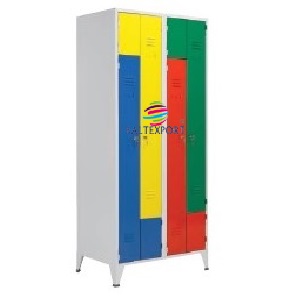 Vestiario Duplo com 4 Portas em Z Portas Cores