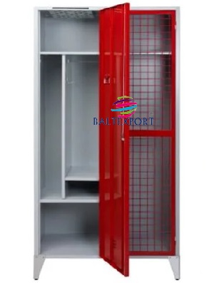 Vestiario Duplo para Bombeiros com Porta em Rede 2080x1000x550 mm Cortel Bombeiros