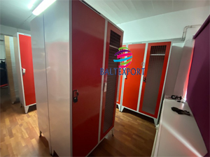 Vestiario Duplo para Bombeiros com Porta em Rede 2080x1000x550 mm Cortel