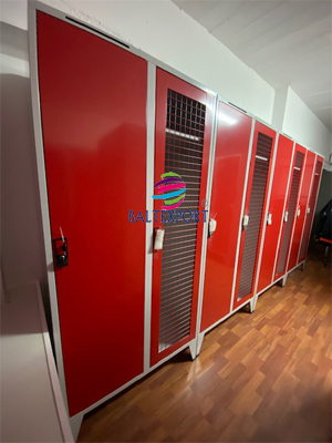 Vestiario Duplo para Bombeiros com Porta em Rede 2080x1000x550mm Cortel