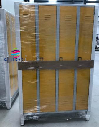 Vestiario Quadruplo com 1900x1200x500mm Metalico Amarelo