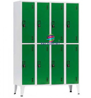 Vestiario Quadruplo com 8 cacifos 1900x1200x500 mm Portas Verde