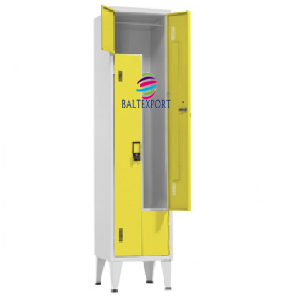 Vestiario Simples com 2 Portas em Z Portas Amarelo