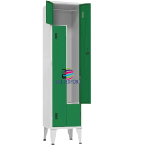Vestiario Simples com 2 Portas em Z Portas Verde
