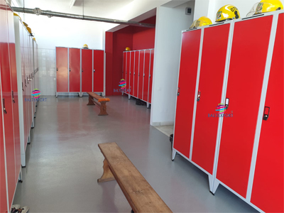Vestuario Bombeiros Duplo Chapa 2080x1000x550mm Fechadura 2 Chaves