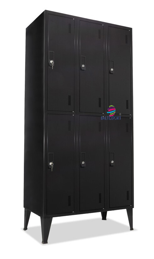 cacifo metalico triplo 6 postas preto Baltex