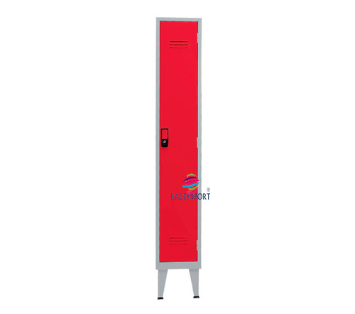 vestiario simples porta vermelha